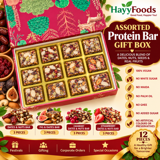Assorted Protein Bar Gift Box – 12 Pieces