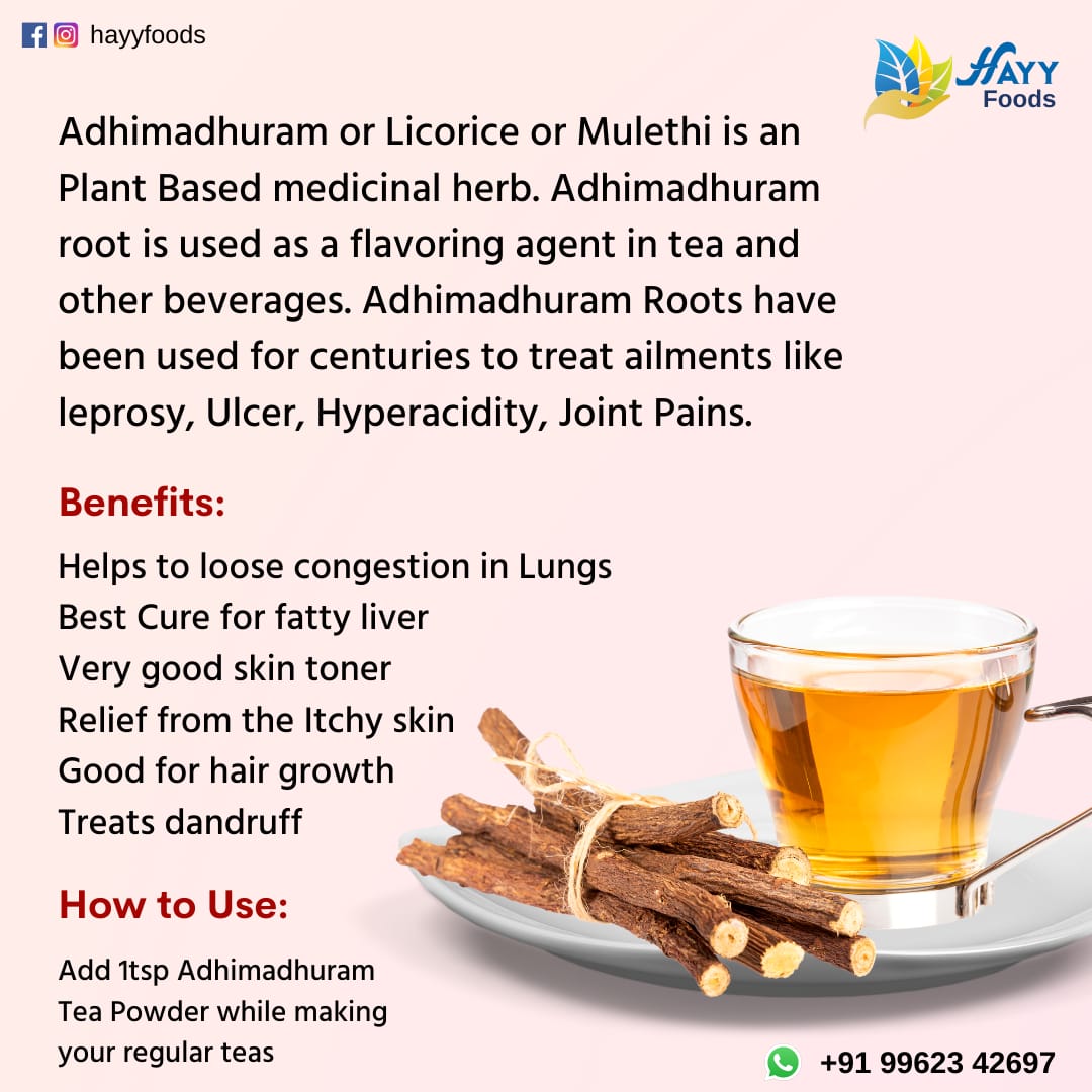 Adhimadhuram (Licorice root) tea Powder 250g