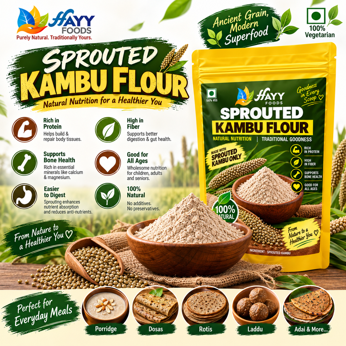 Sprouted Kambu Flour