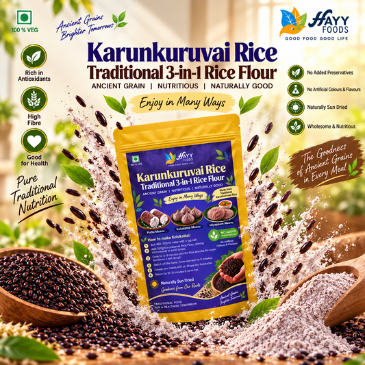 Karunkuruvai Red Rice Instant 3 in 1 Rice flour