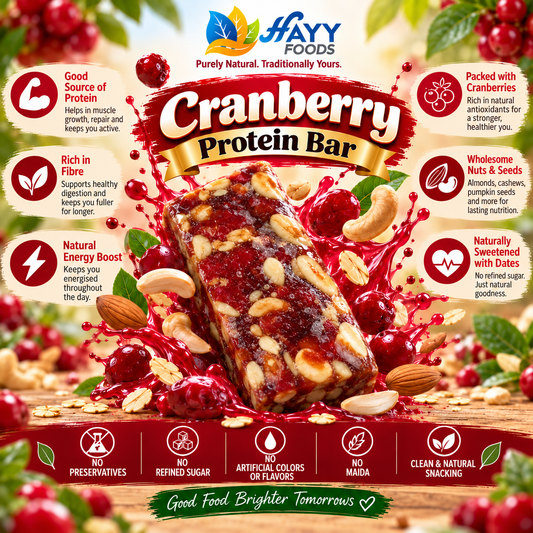 Cranberry Dates & Nuts Protein Bars