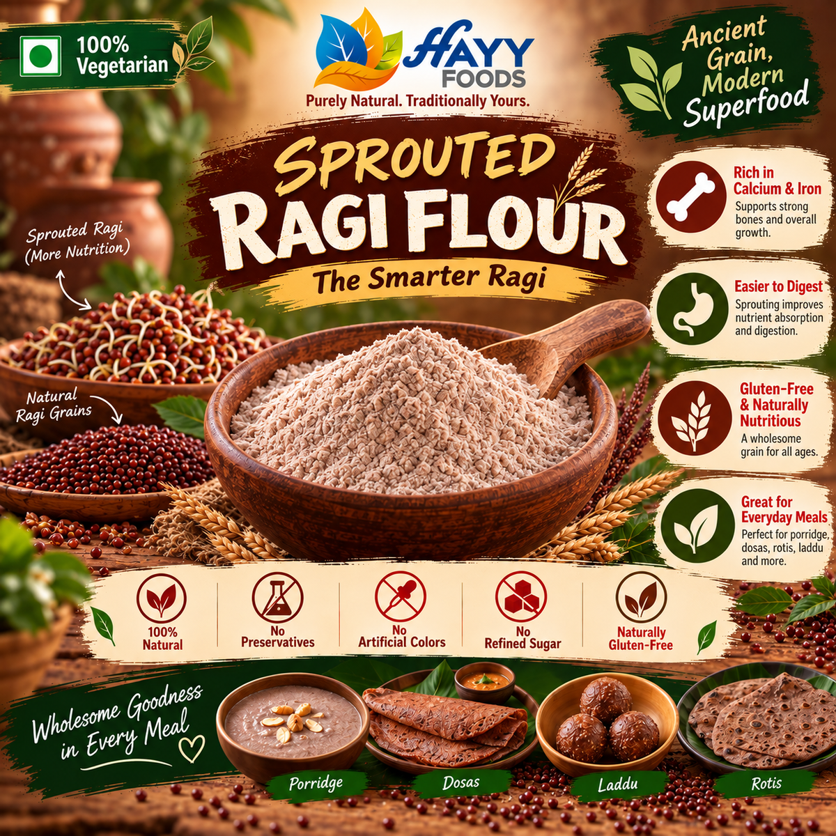 Sprouted Ragi Flour