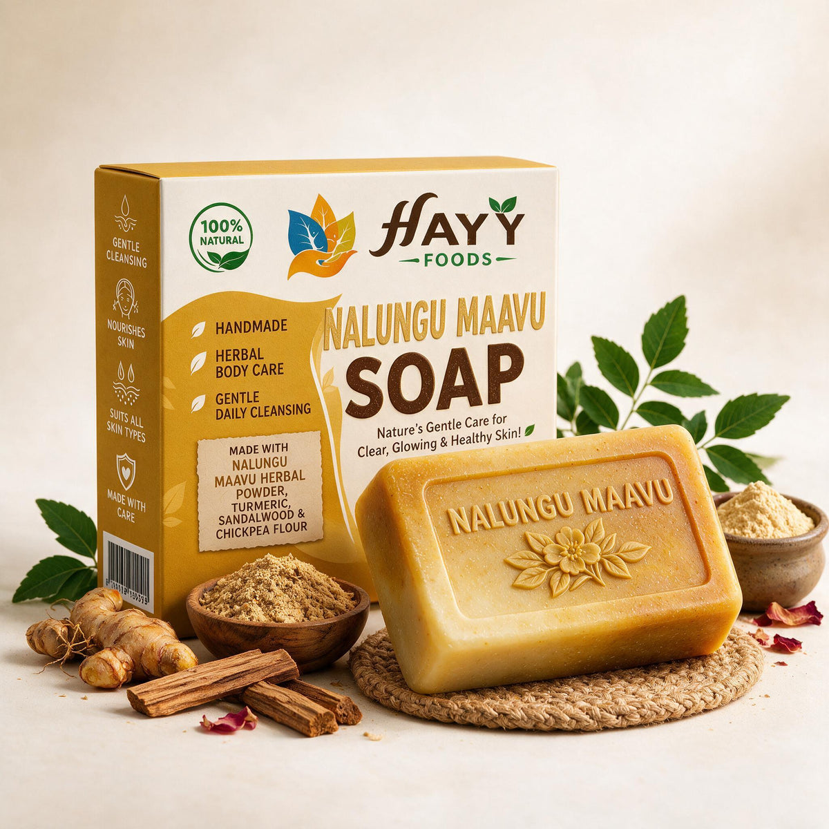 Nalangu Maavu Soap - 28 Herbs Herbal Bath Soap