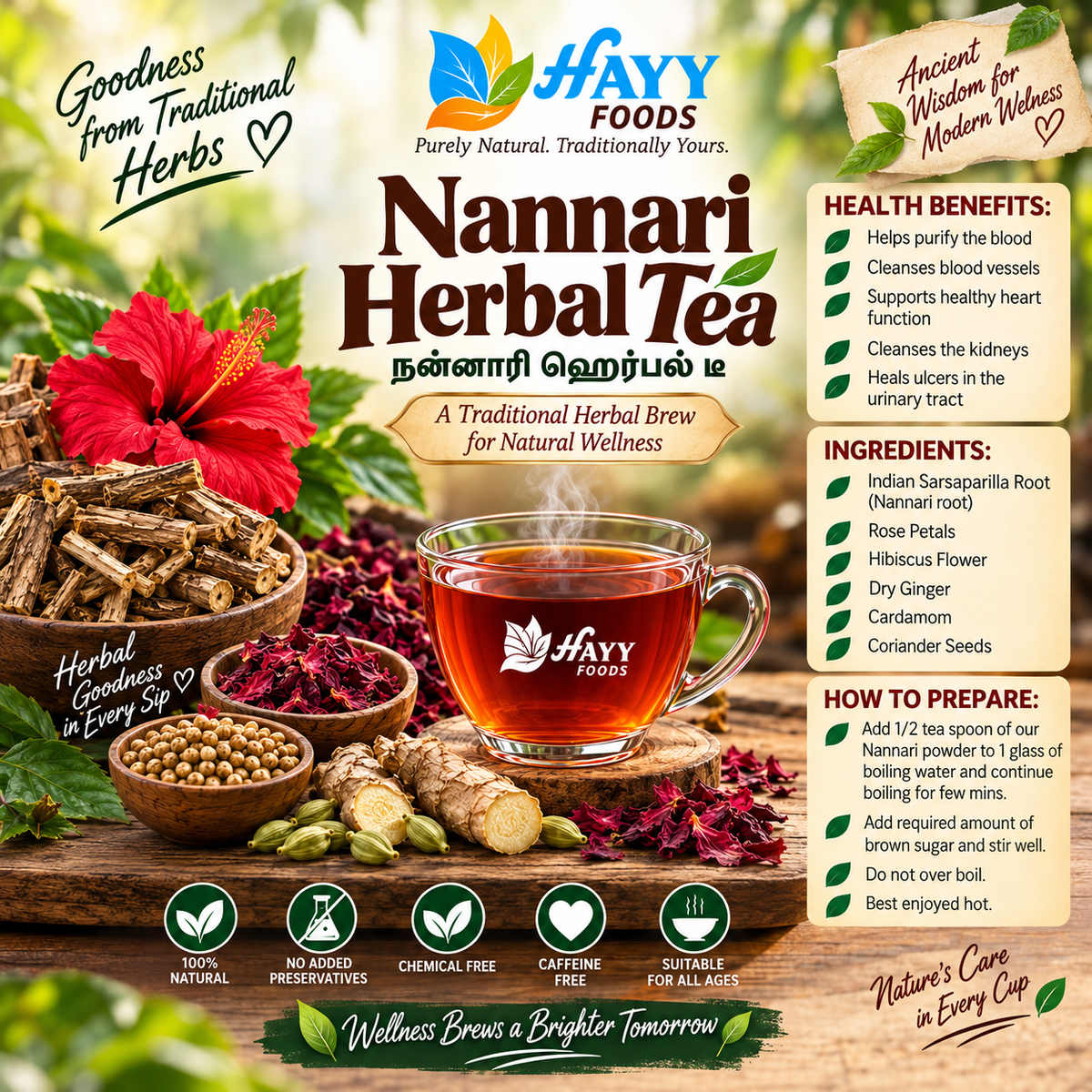 Nannari Herbal Tea