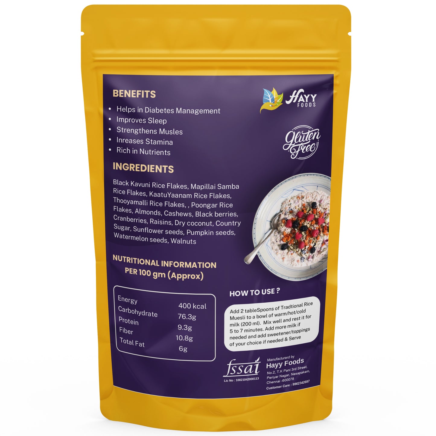 Traditional Rice Muesli 250g