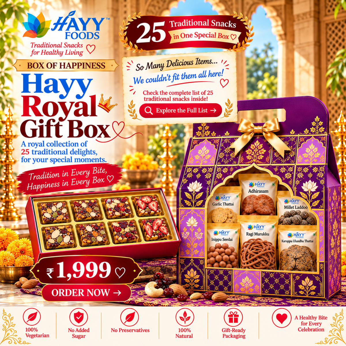 Royal Gift Box - 24+ Sweets and Savouries