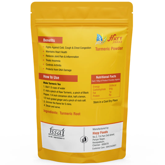 Organic Raw Turmeric Powder 250g