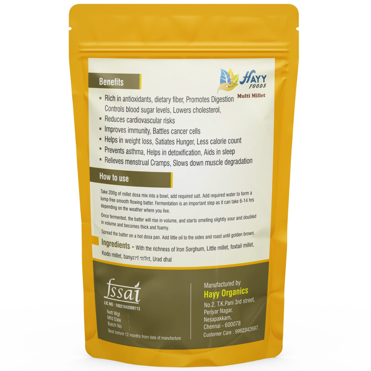 Millet Dosa Mix 500g