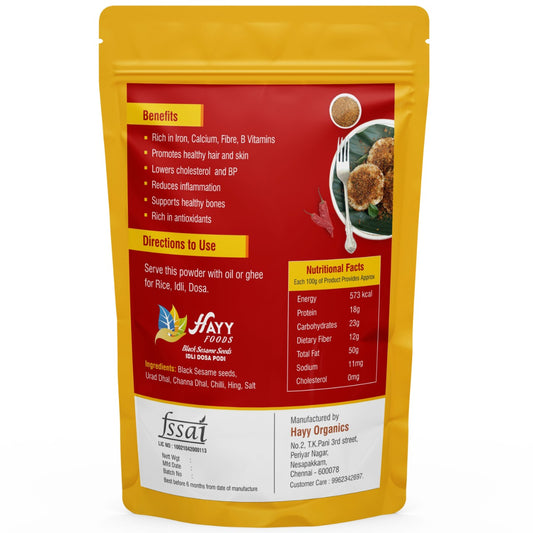 Black Sesame Idli Podi 250g