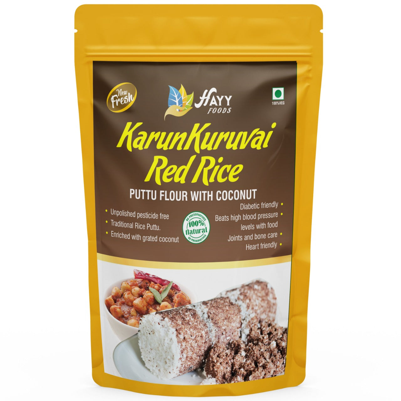 Karunkuruvai Red Rice Puttu