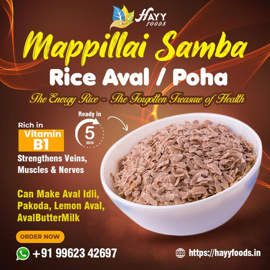 Mappillai Samba Rice Aval Poha Flakes 500g