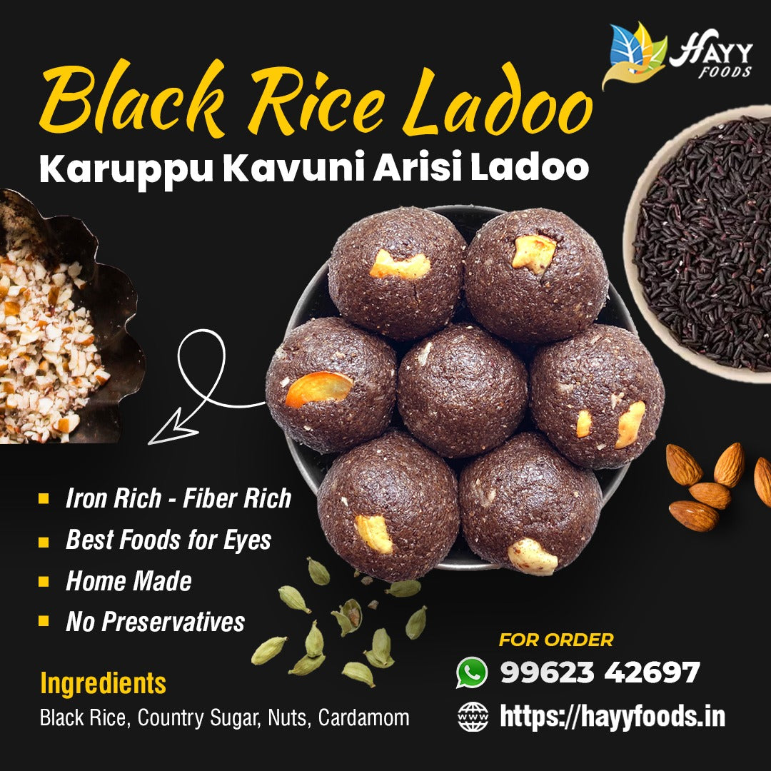 Black Rice Laddoo (Karuppu Kavuni Laddu) 250g