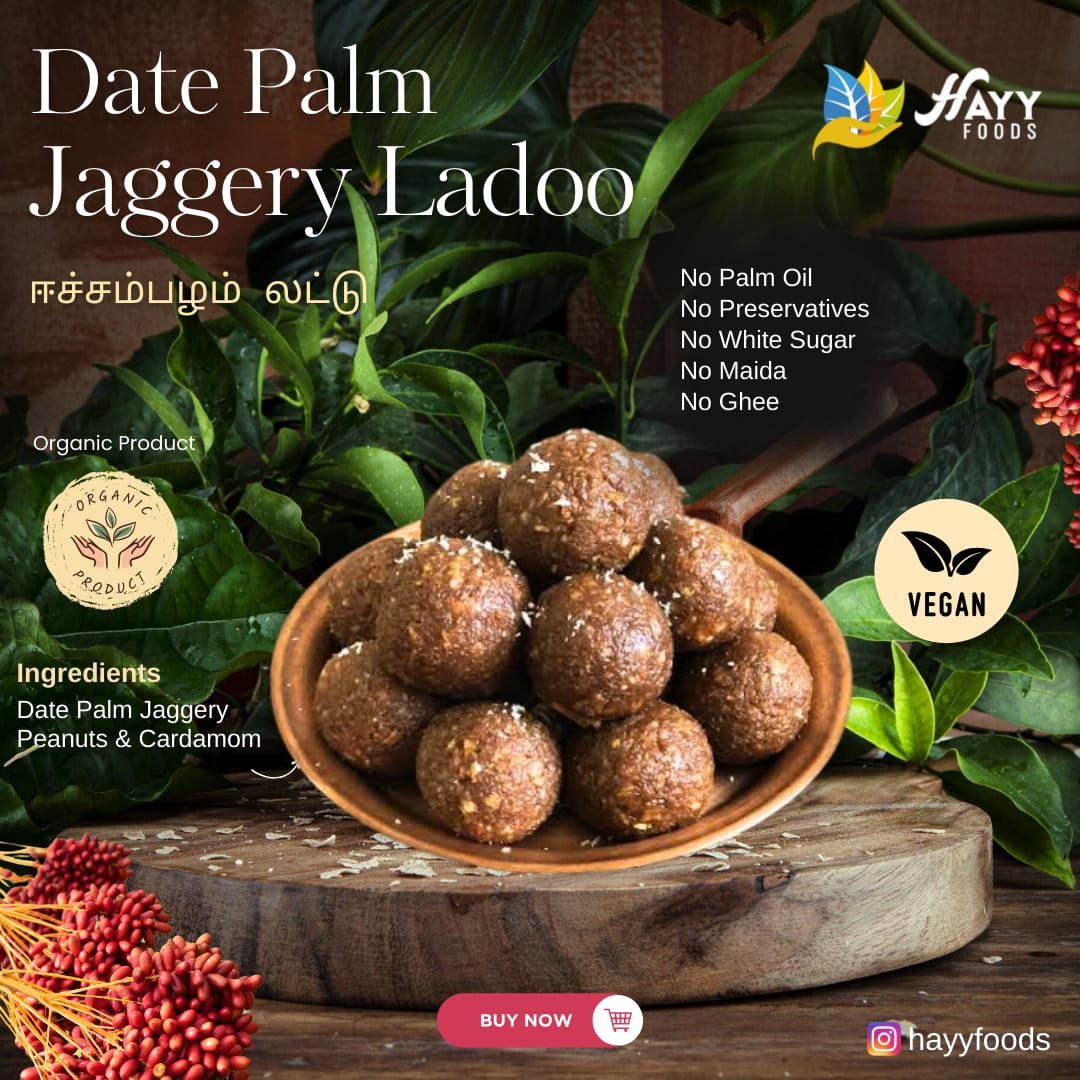 Date Palm Jaggery Peanut Ladoo 250g