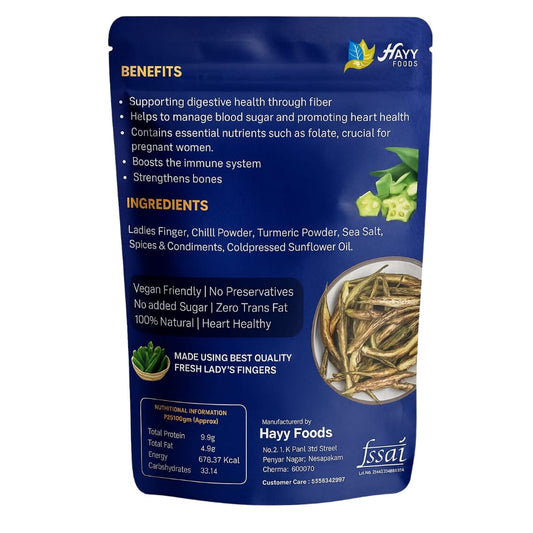 Ladies Finger Chips 50g