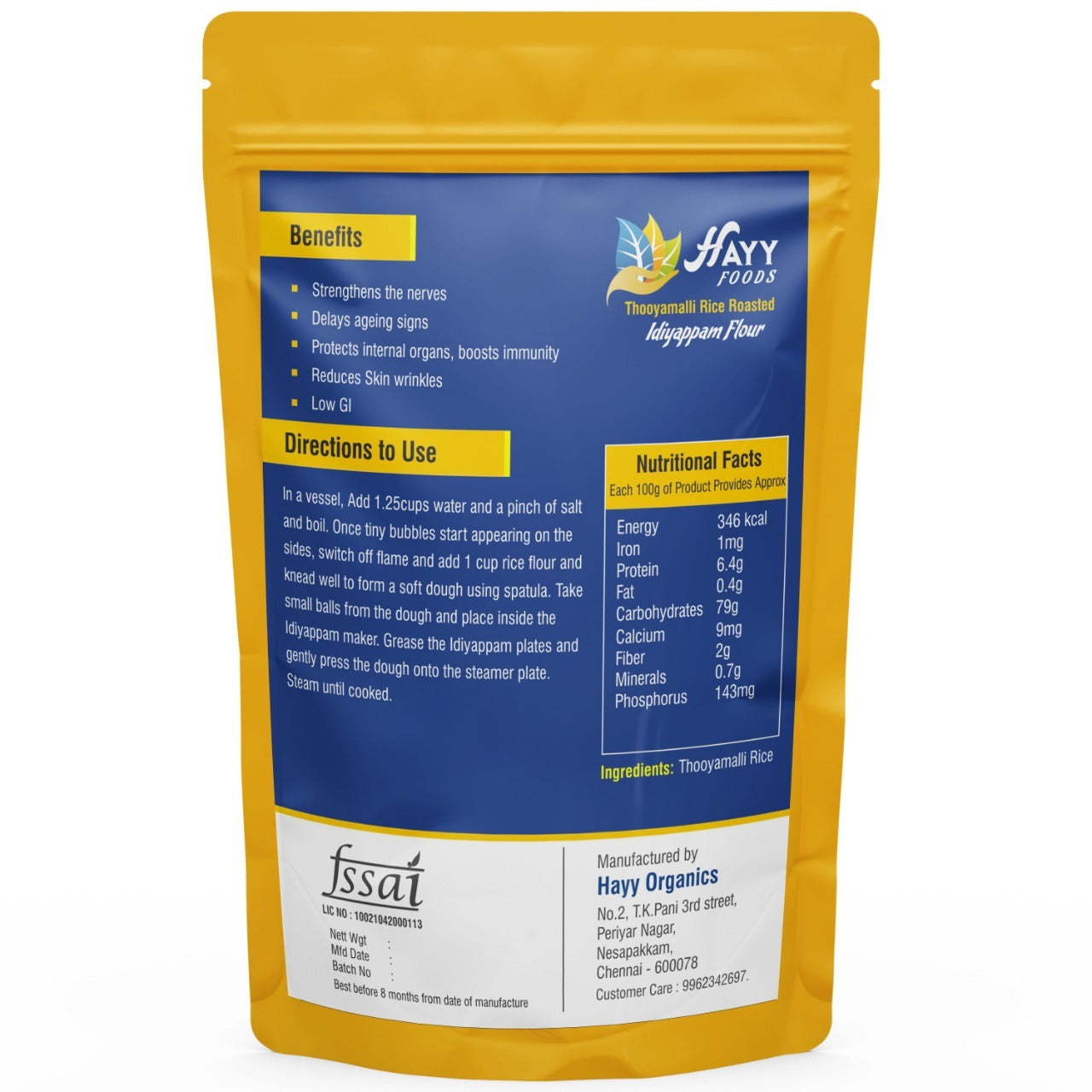 Thooyamalli Rice Roasted Idiyappam Flour 500g