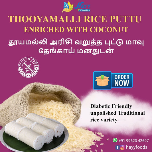 Thooyamalli Rice Puttu Flour 500g