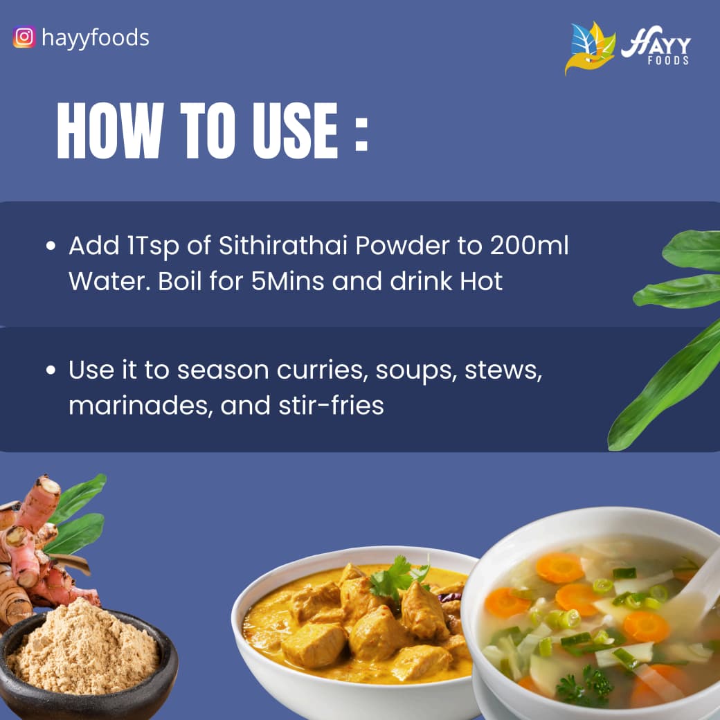 Sitharathai Galangal Podi சித்தரத்தைப் பொடி 250g