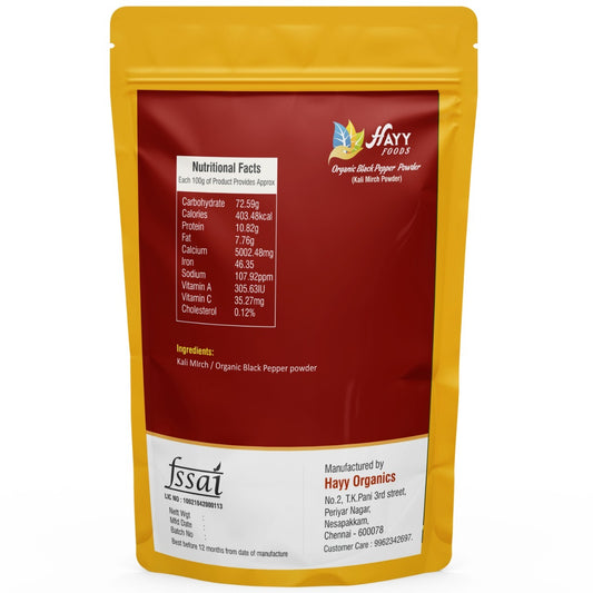 Organic Pepper Powder 200g