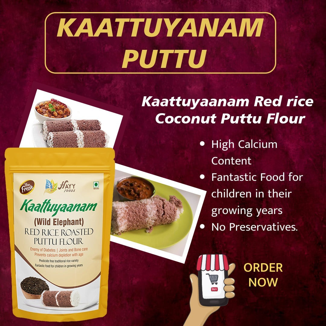 Kaatuyaanam Rice Puttu