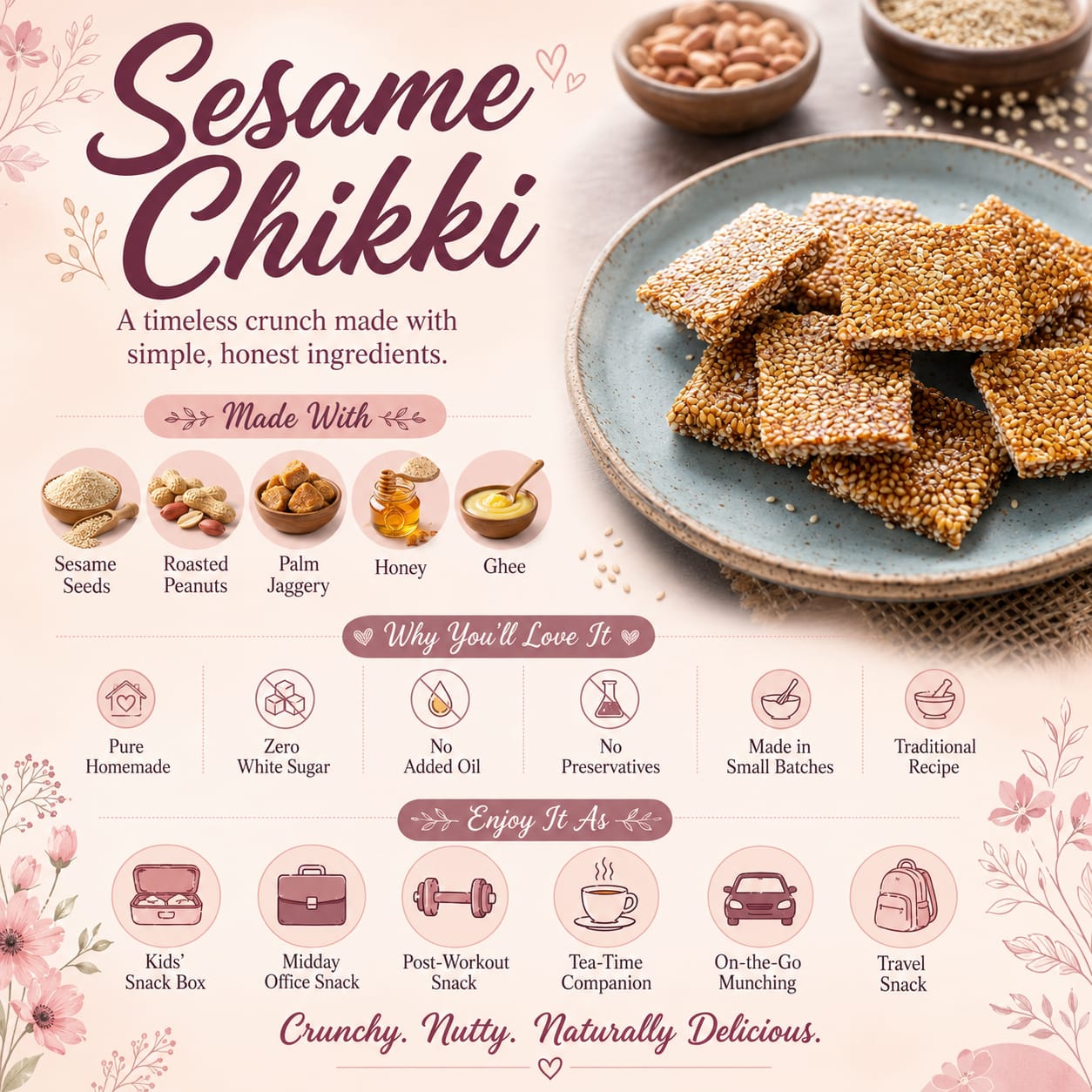 Sesame Chikki (Ellu Mittai) 150g
