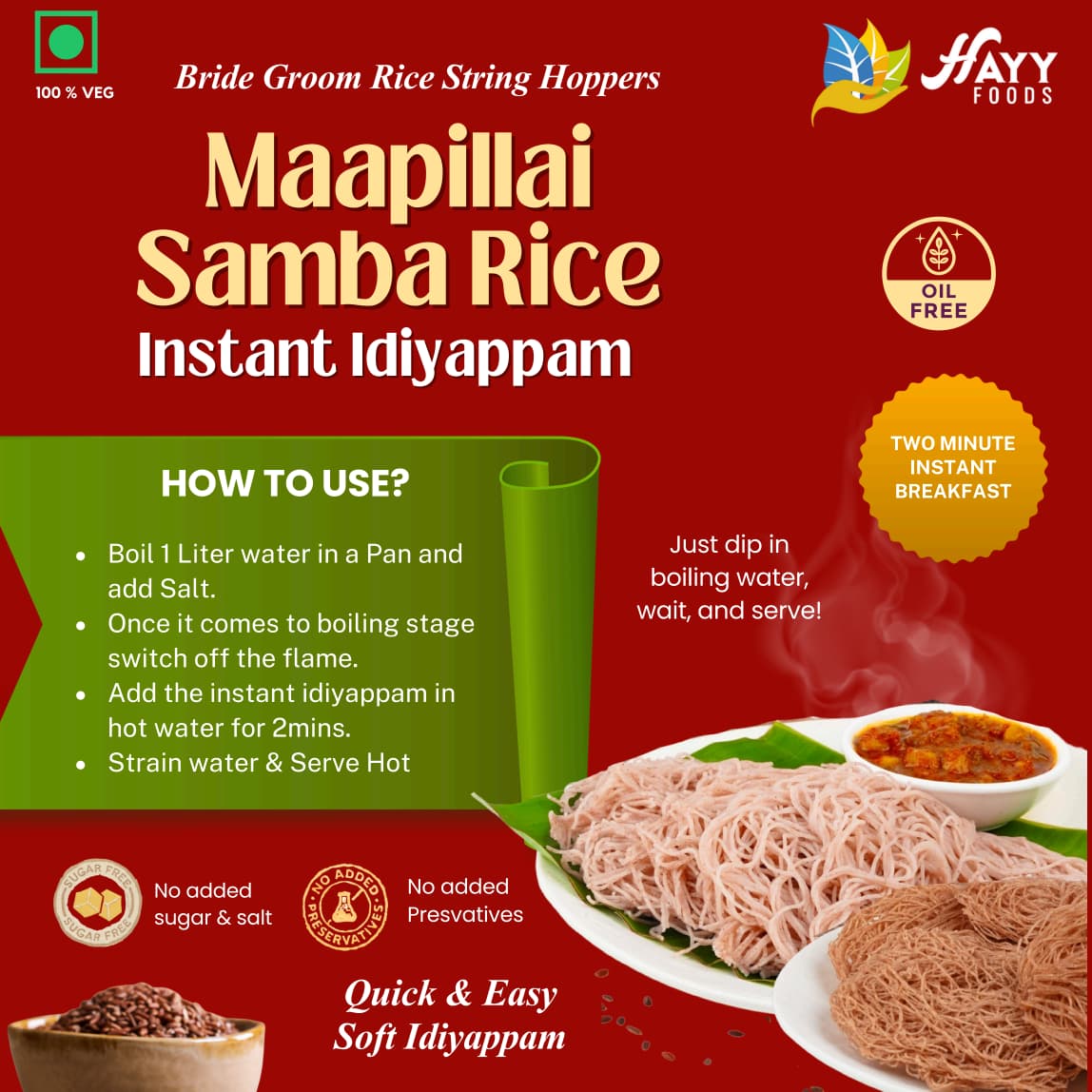 Maapillai Samba Rice Instant Idiyappam 6pc