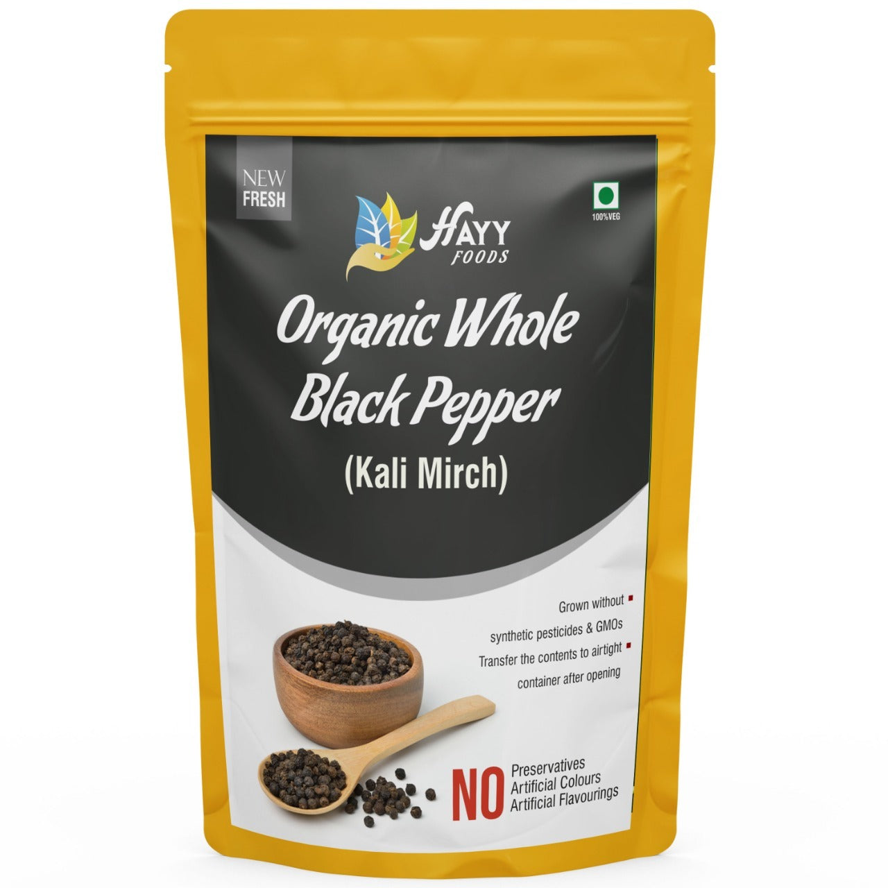 Organic Black Pepper 200g