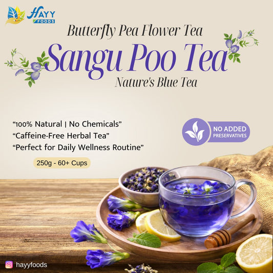 Butterfly Pea Flowers - Dried Sangu Poo Tea 25g