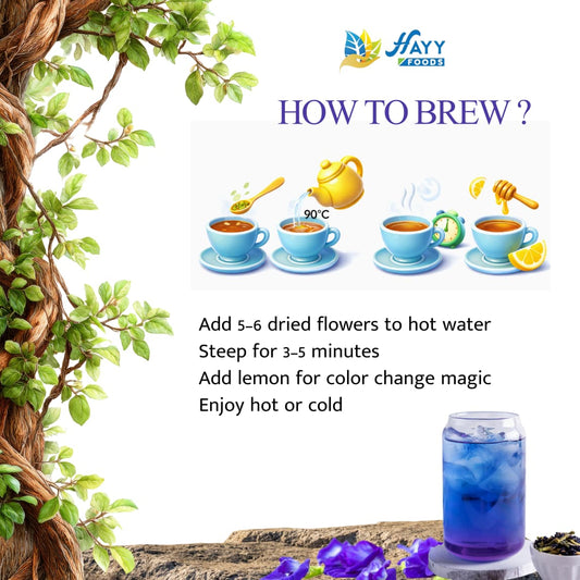 Butterfly Pea Flowers - Dried Sangu Poo Tea 25g