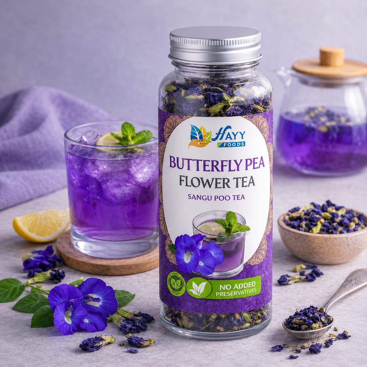Butterfly Pea Flowers - Dried Sangu Poo Tea 25g
