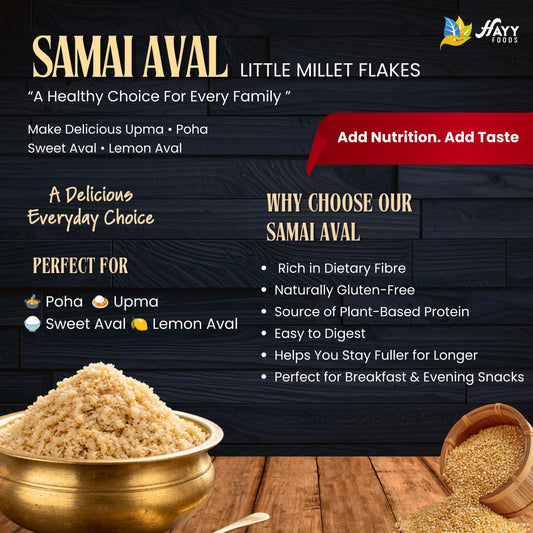 Saamai Aval Poha (Little Millet Flakes)