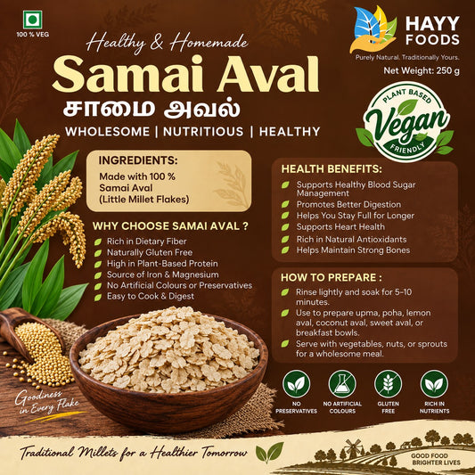 Saamai Aval Poha (Little Millet Flakes)
