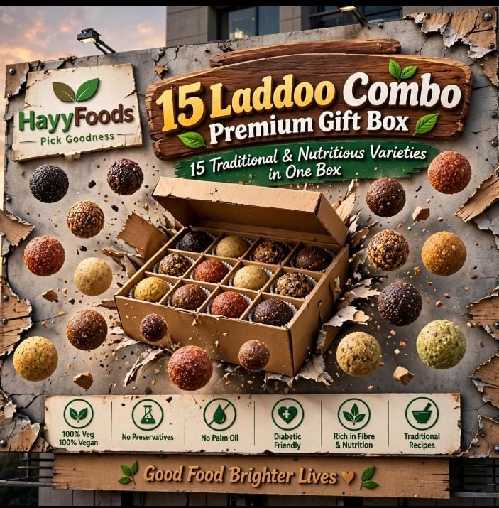 Assorted Laddoo Gift Box – 15 Varieties