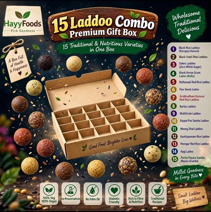 Assorted Laddoo Gift Box – 15 Varieties