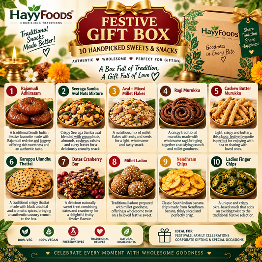 Premium Festive Gift Box – 10 Sweets & Savouries