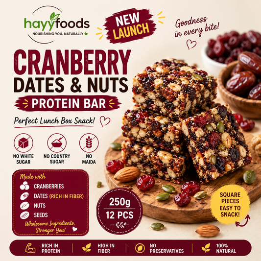Cranberry Dates & Nuts Protein Bars