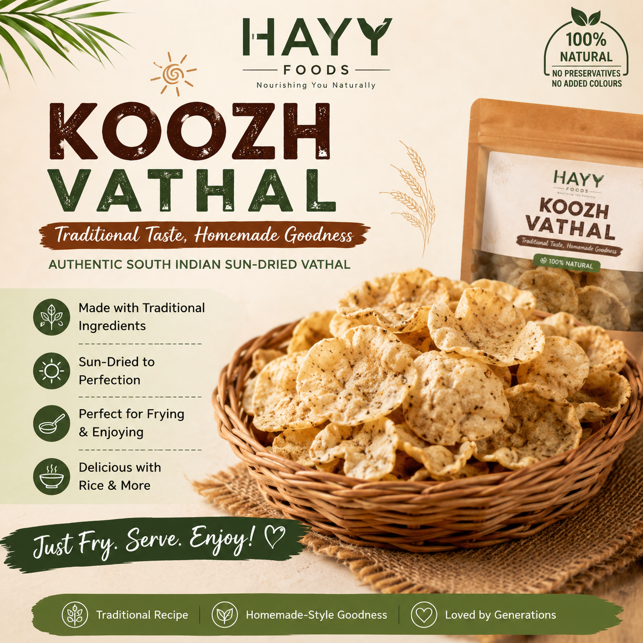 Hayy Foods Koozh Vathal