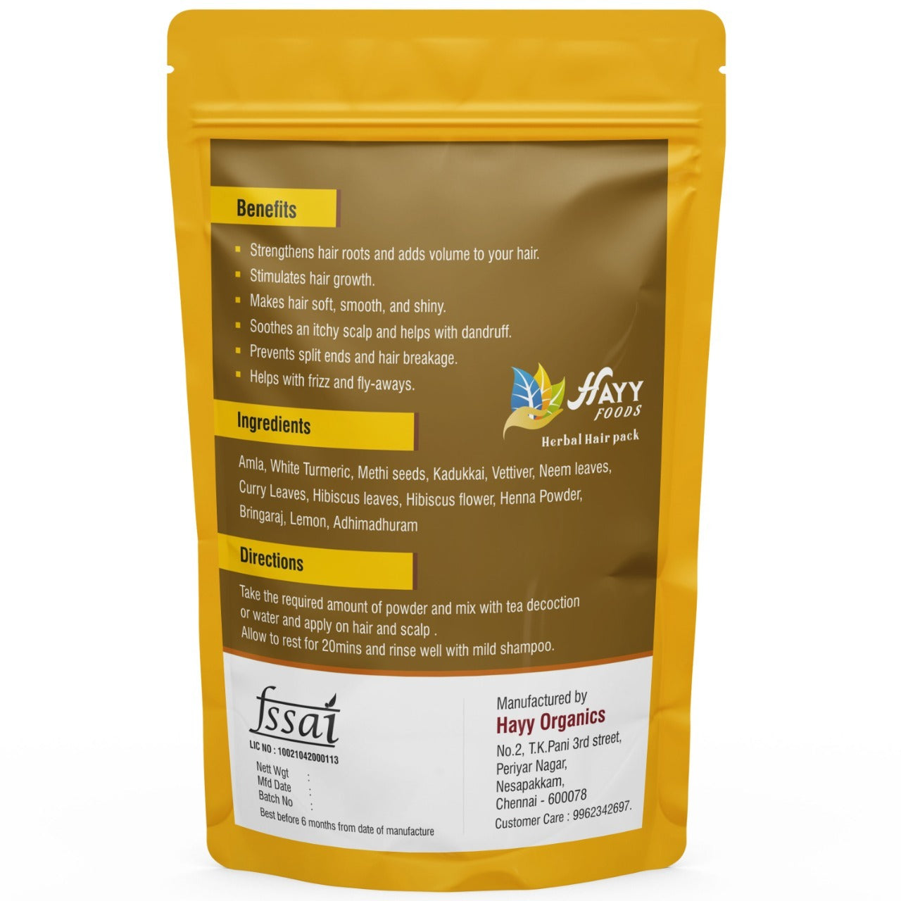 Herbal Hair Pack – Nourishing Weekly Treatment with Natural Herbs