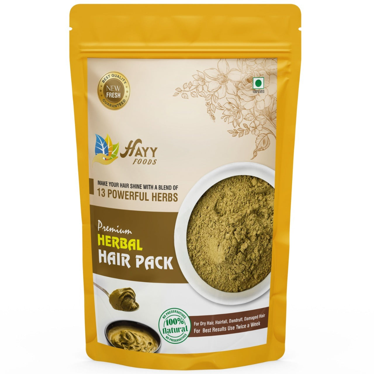 Herbal Hair Pack – Nourishing Weekly Treatment with Natural Herbs