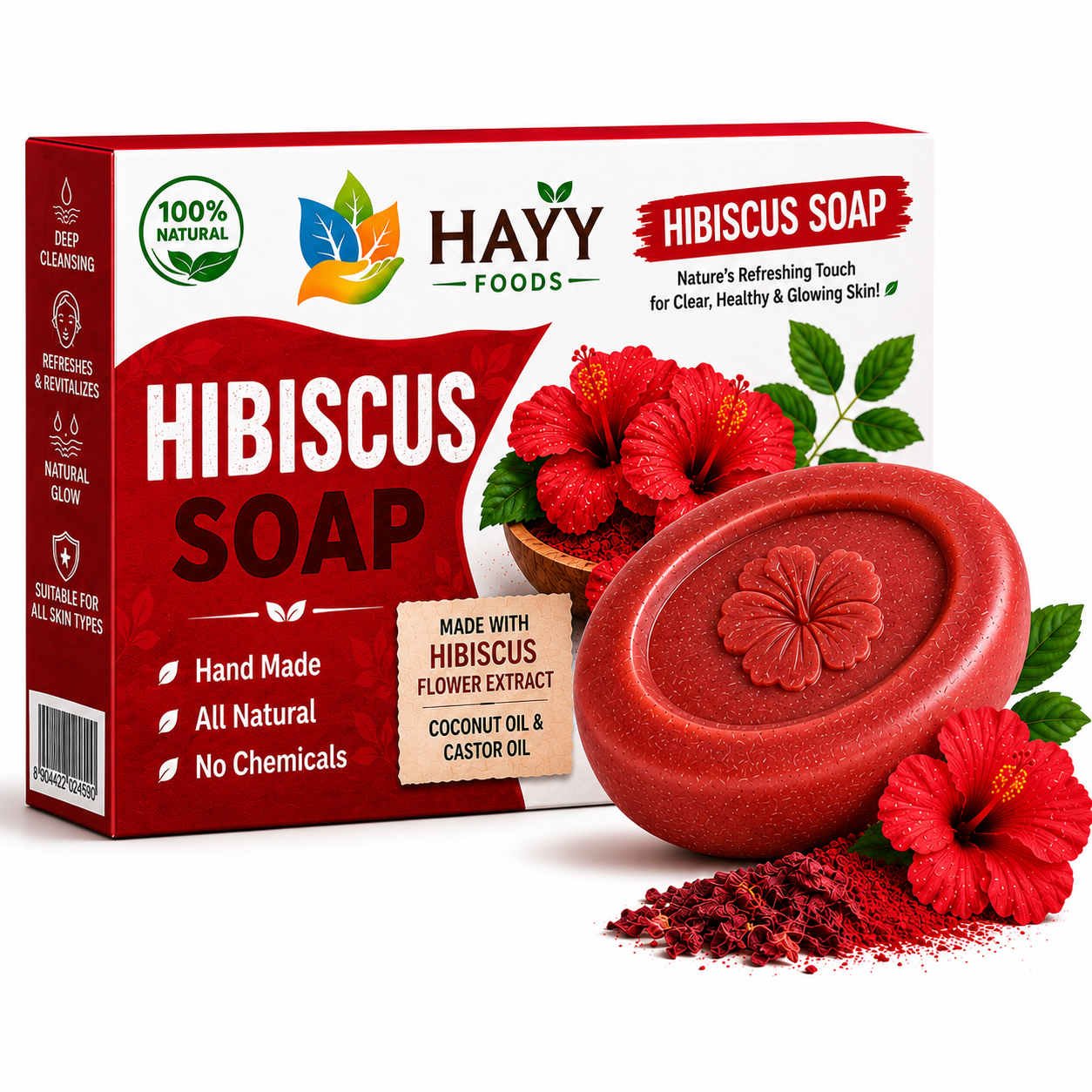 Hibiscus Soap