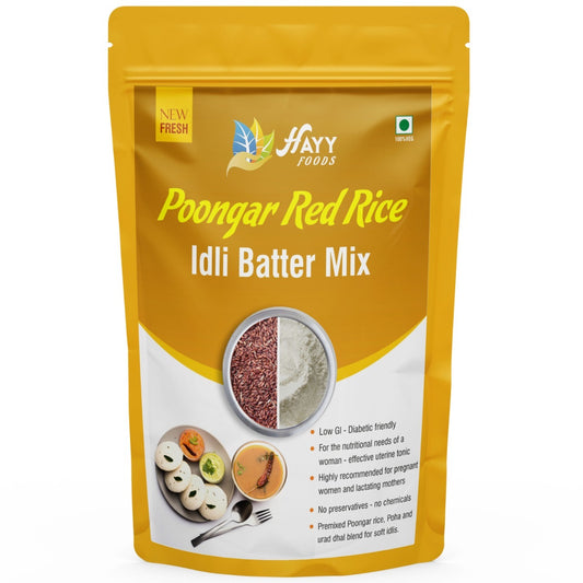 Poongar Red Rice Idli Batter – Traditional “Women’s Rice” Idli Mix for Soft, Fluffy Idlis